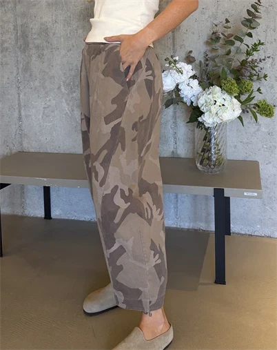 Marta du Chateau - MDCBeryl Bukser - Beige Camo